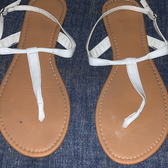 womens white sandals size 8